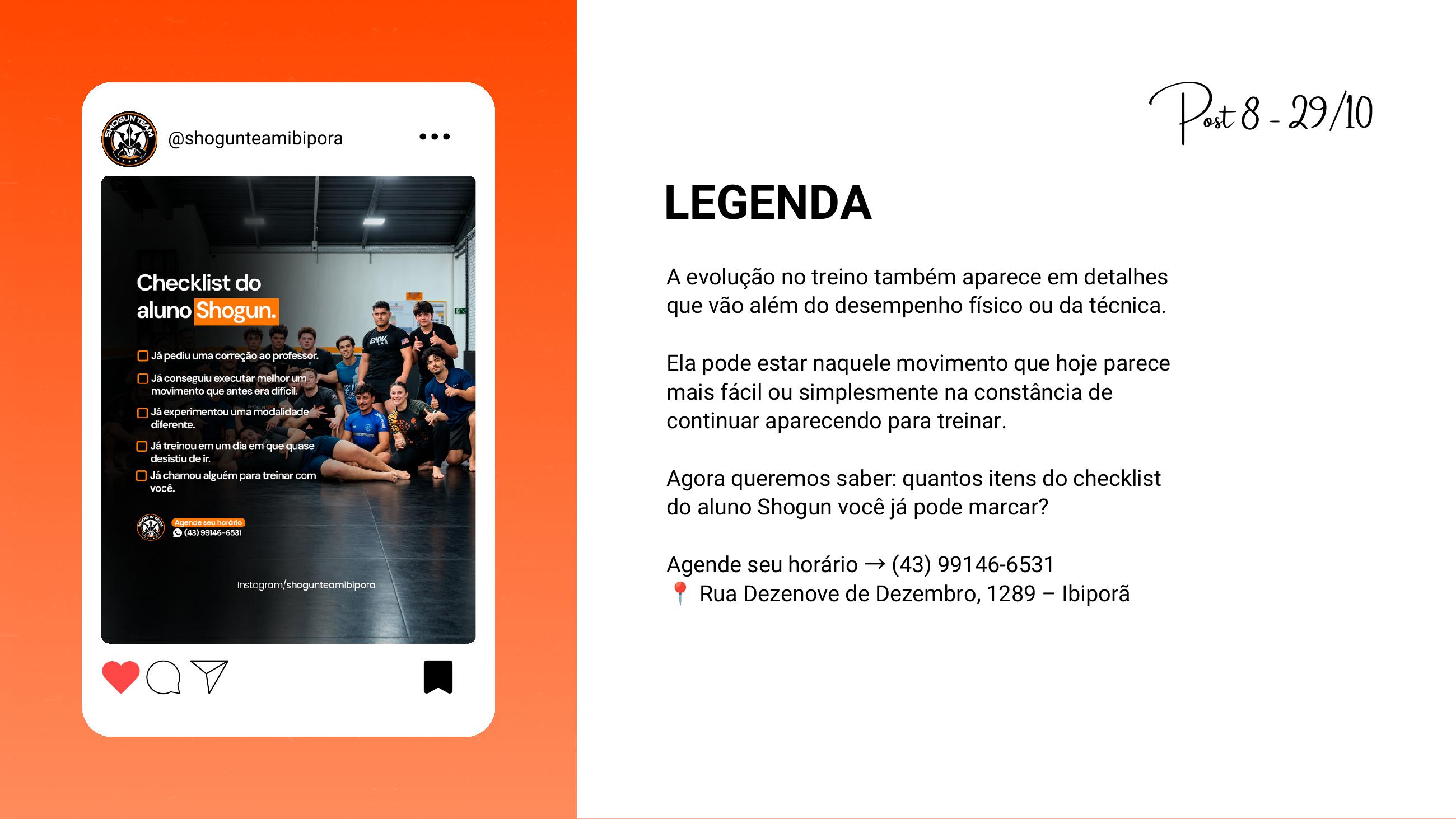 Conteúdo real Shogun Team, exemplo 8