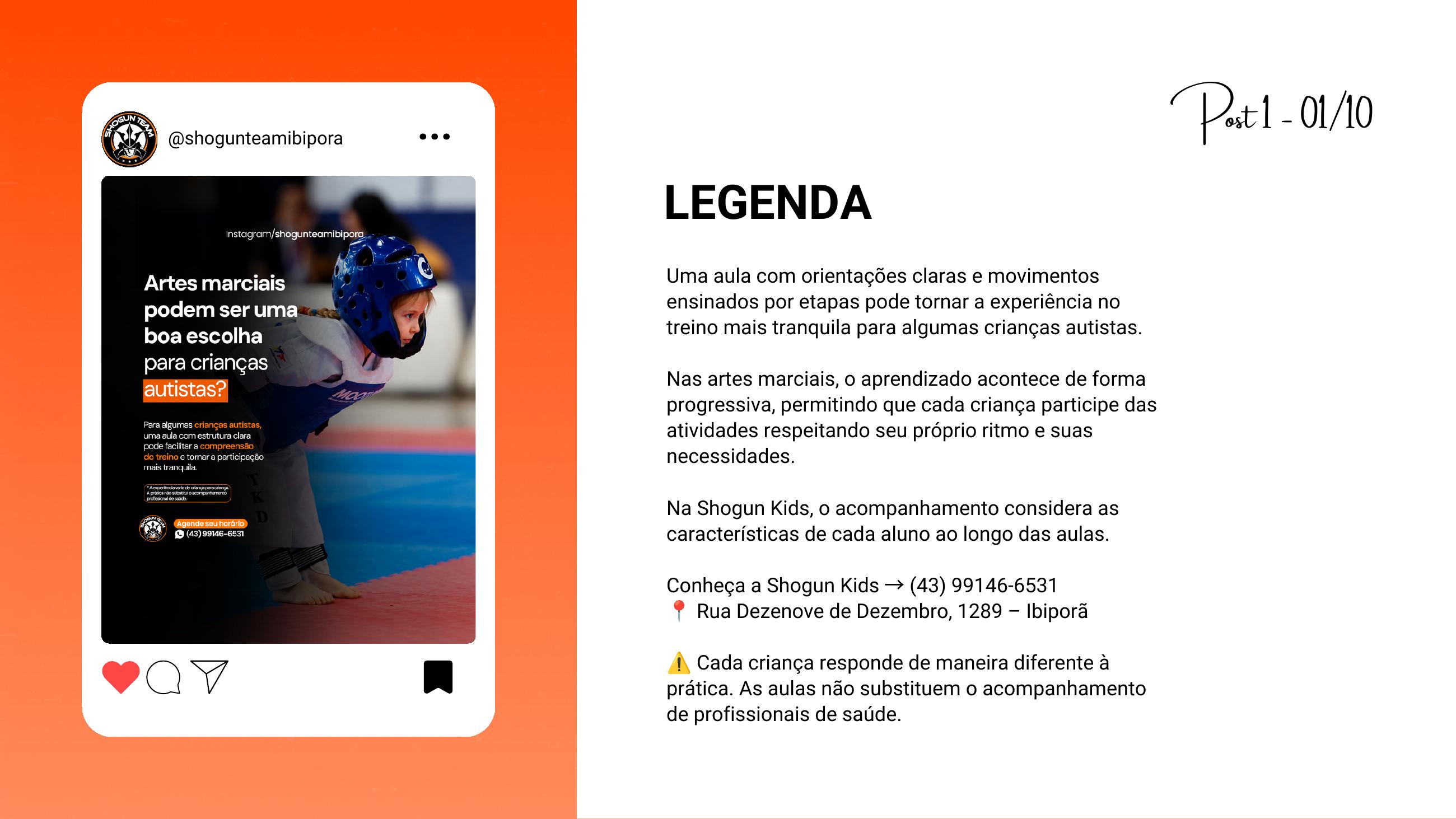 Conteúdo real Shogun Team, exemplo 1
